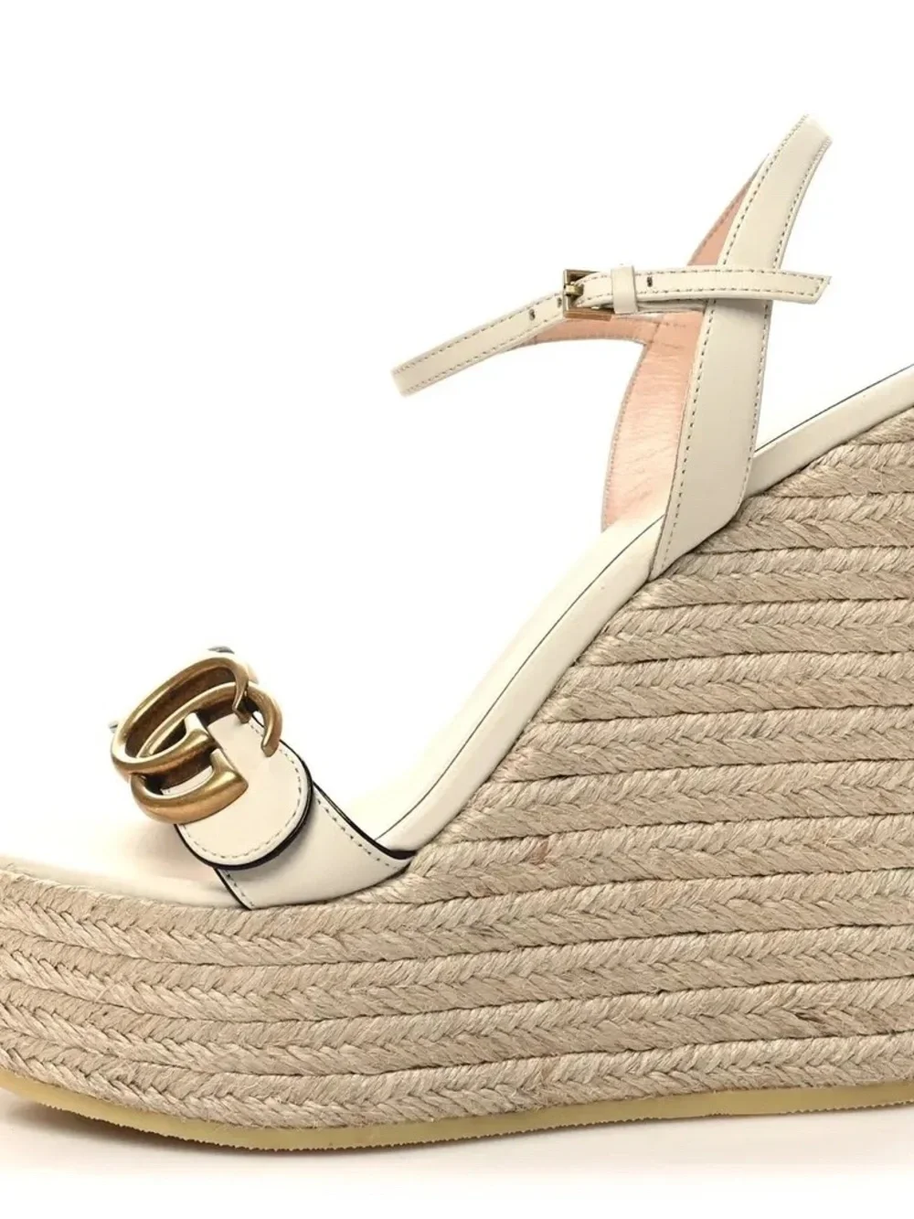 Gucci GG Marmont Espadrilles Platform Wedges size 42